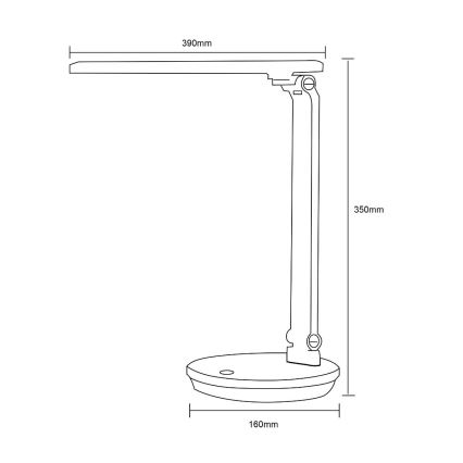 Zuma Line - LED Stolní lampa LED/5W/230V 3000-6000K bílá