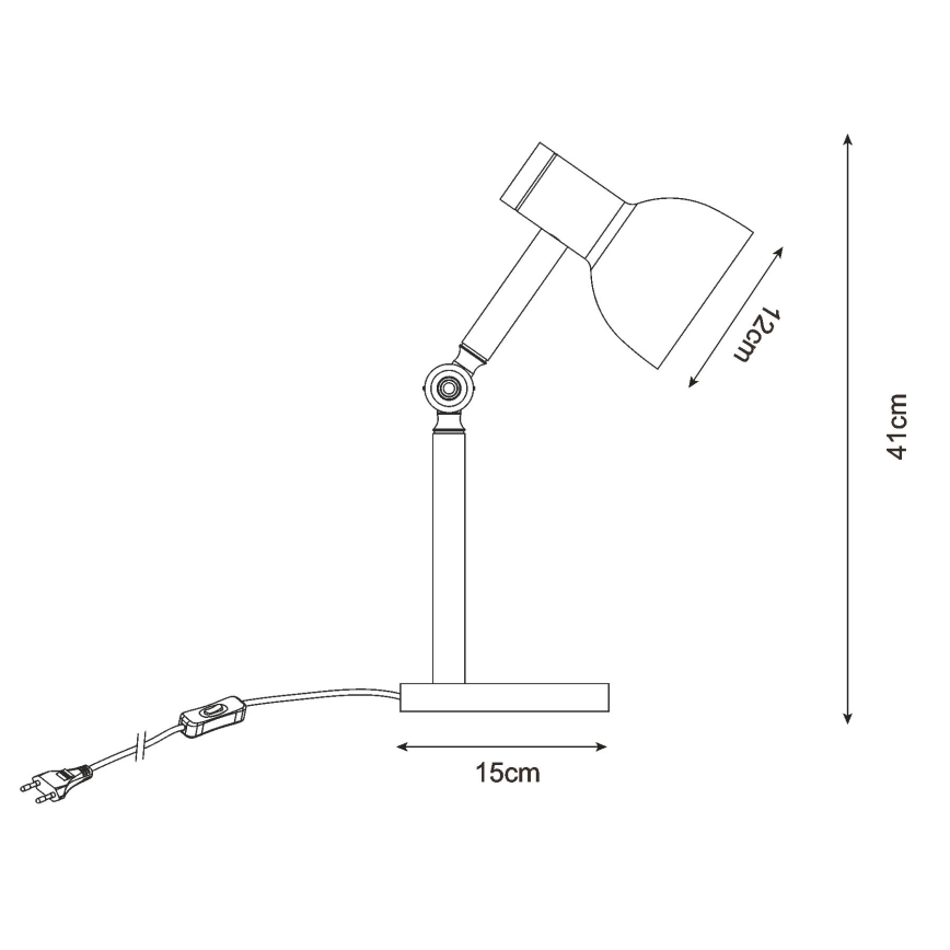 Zuma Line - Stolní lampa 1xE14/40W/230V bílá