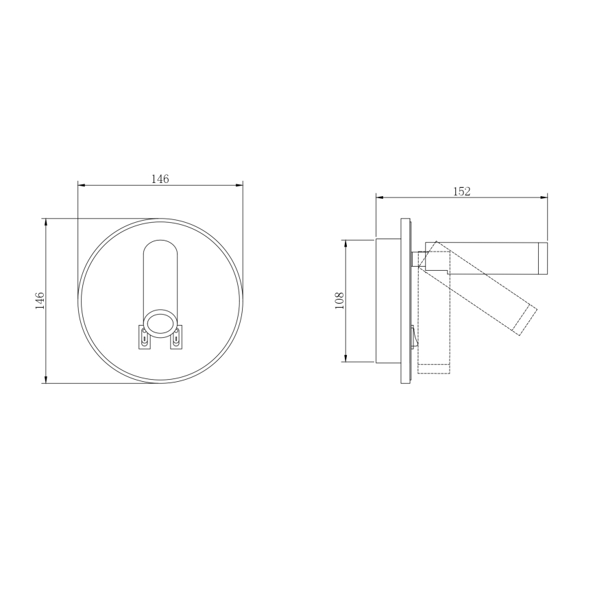 Zuma Line - LED Nástěnné bodové svítidlo LED/5,5W/230V 4000K + LED/2,5W 3000K bílá