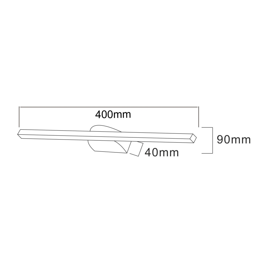 Zuma Line - LED Obrazové svítidlo LED/12W/230V 40 cm černá