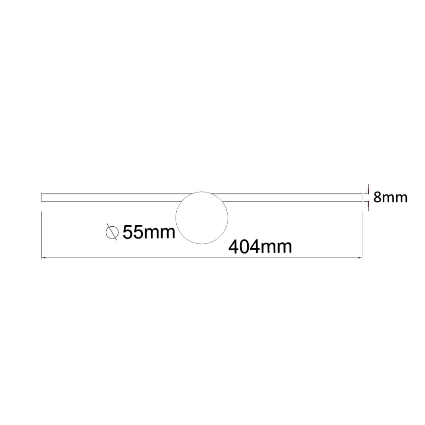 Zuma Line - LED Koupelnové osvětlení zrcadla LED/6W/230V 40 cm IP44 černá