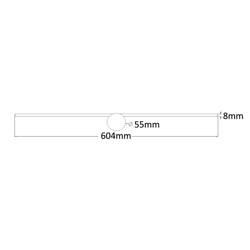 Zuma Line - LED Koupelnové osvětlení zrcadla LED/8W/230V 60 cm IP44 zlatá