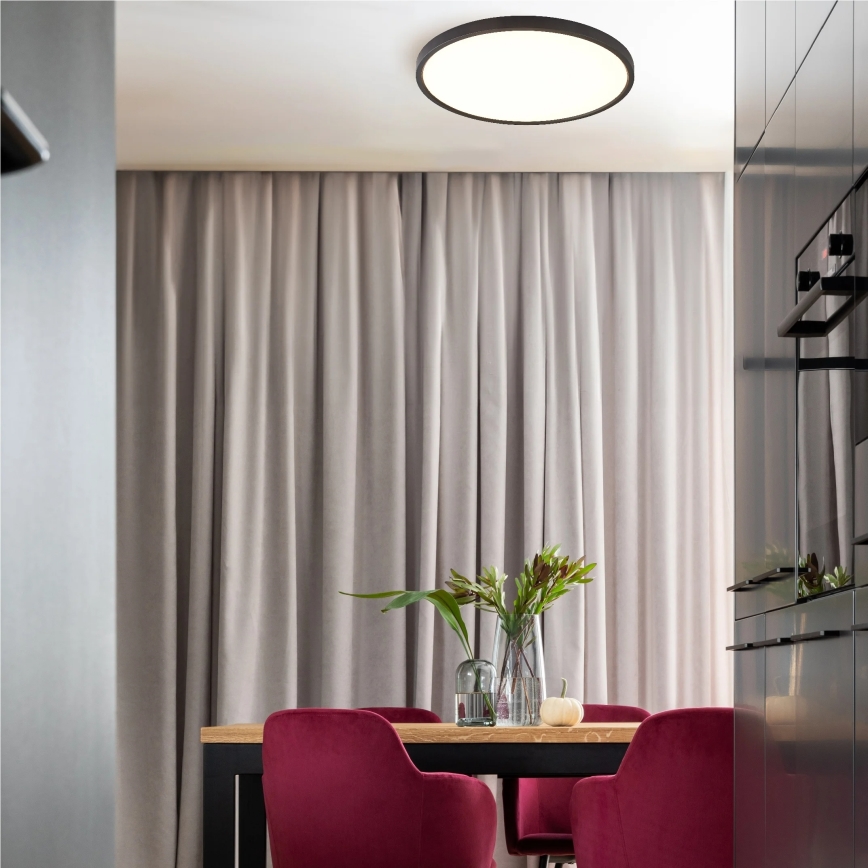 Zuma Line - LED Stropní svítidlo LED/36W/230V 3000/4000/6000K pr. 40 cm černá